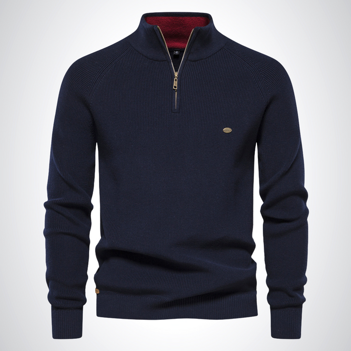 Adam™ | Katoenen Half-Zip Jumper