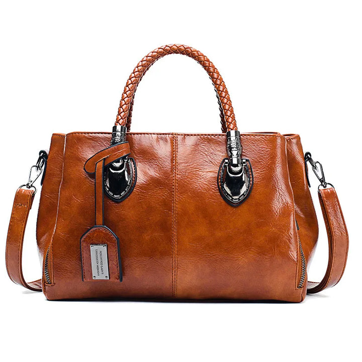 AMY™ | MODIEUZE LEREN HANDTAS