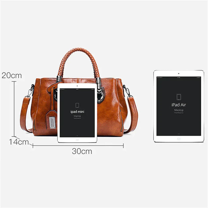 AMY™ | MODIEUZE LEREN HANDTAS